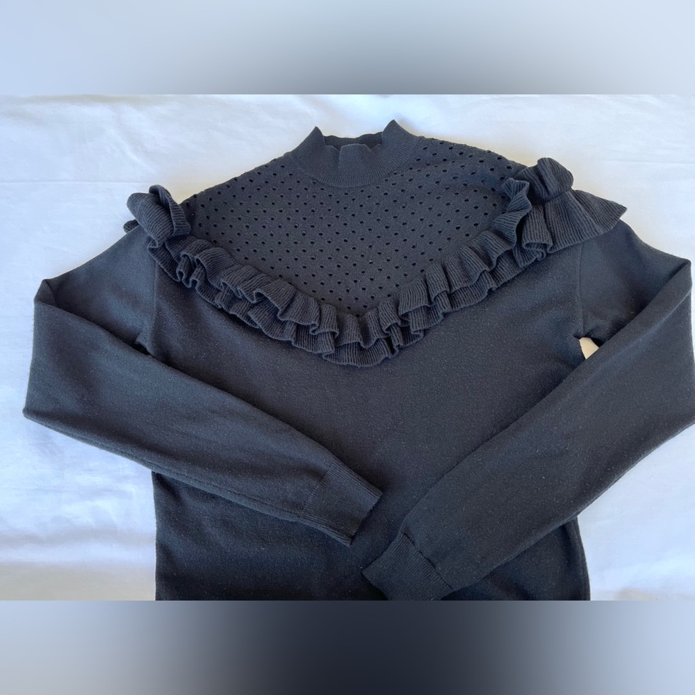 H&M | Frill Detail Mockneck Sweater - Picture 7 of 16